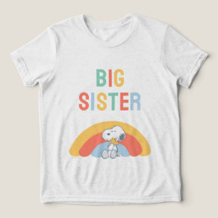Snoopy & Woodstock Rainbow Baby Shower Tri-Blend Shirt