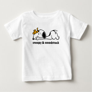 Snoopy & Woodstock   Smile Giggle Laugh Baby T-Shirt