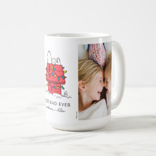 Snoopy's Christmas Doghouse   Best Dad - Photo Coffee Mug