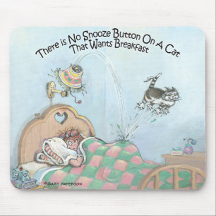 Snooze Button Mouse Mat