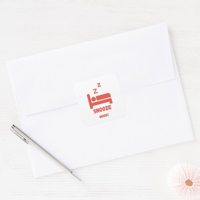 Snooze Mode Square Sticker (Creator Uploaded)