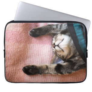 Snoozing Kitten Laptop Sleeve