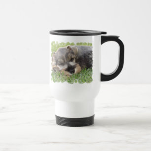 Snoozing Schnauzer Travel Mug