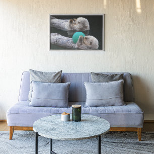 Snoozing Sea Otters Photographic Poster