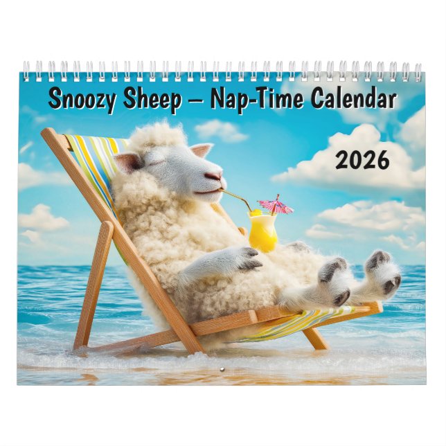 Snoozy Sheep – 2026 Nap-Time Calendar (Cover)
