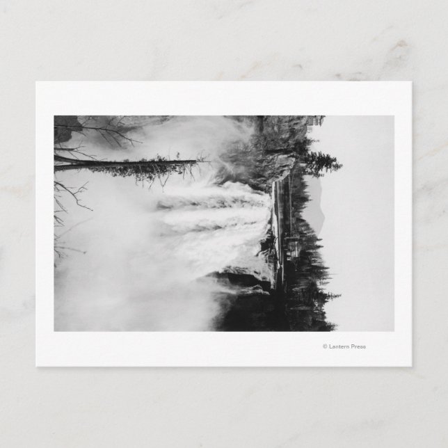 Snoqualmie Falls and Lodge, Washington Photograp Postcard (Front)