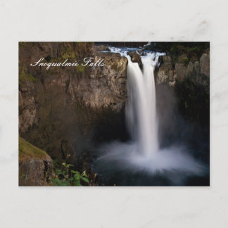 Snoqualmie Falls at night postcard