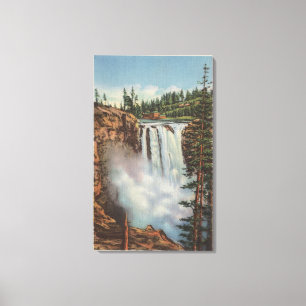 Snoqualmie Falls, WA - View of Falls at Top Canvas Print