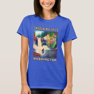 Snoqualmie Falls Washington Shirt, Sasquatch T-Shirt