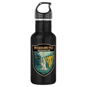 Snoqualmie Falls Washington Waterfall Vintage 532 Ml Water Bottle