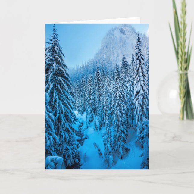 Snoqualmie Pass, Washington State. Card (Front)