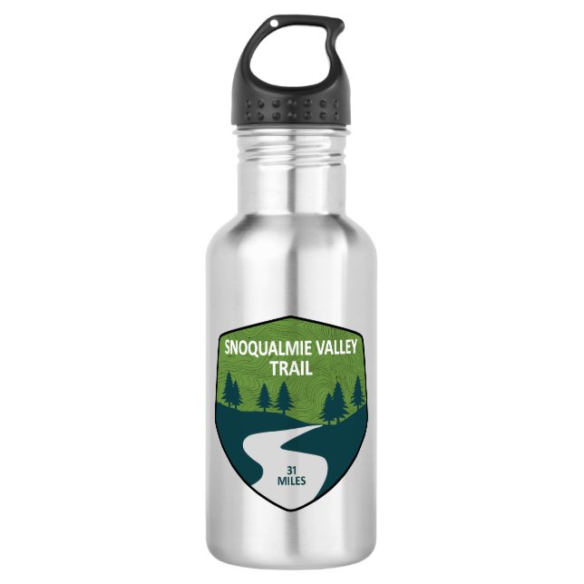 Snoqualmie Valley Trail Washington State 532 Ml Water Bottle (Front)