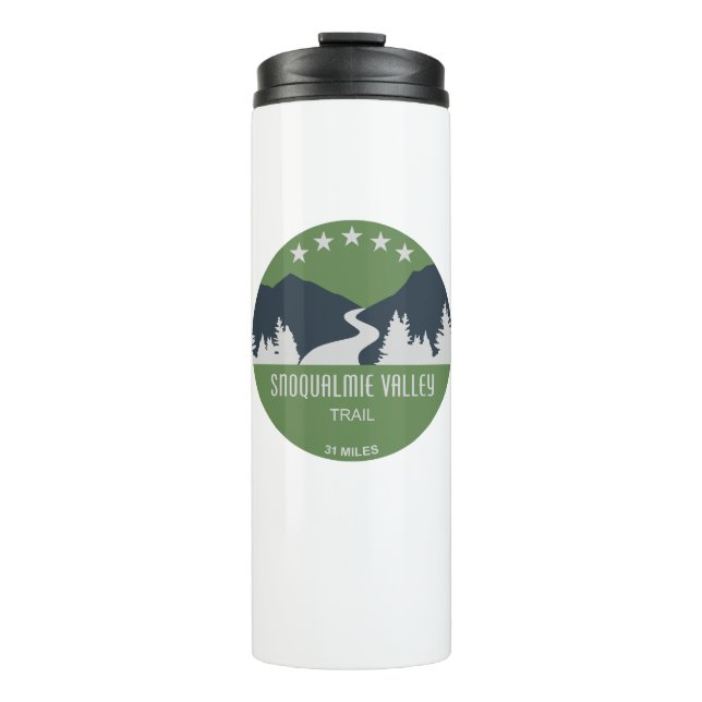 Snoqualmie Valley Trail Washington State Thermal Tumbler (Front)