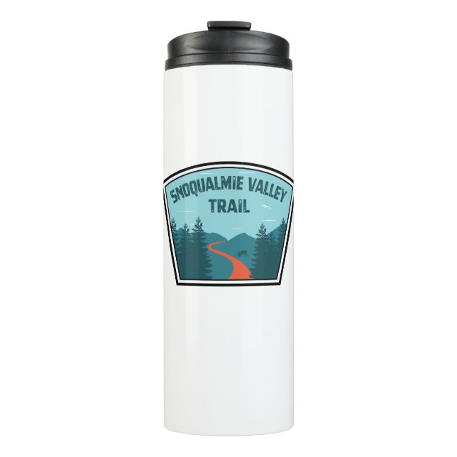 Snoqualmie Valley Trail Washington State Thermal Tumbler (Front)