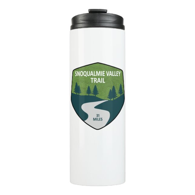 Snoqualmie Valley Trail Washington State Thermal Tumbler (Front)