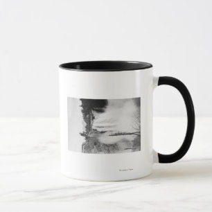 Snoqualmie, WA - Falls and Lodge Photograph Mug