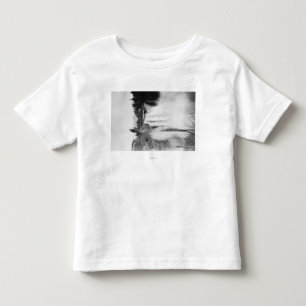 Snoqualmie, WA - Falls and Lodge Photograph Toddler T-Shirt