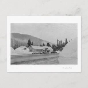 Snoqualmie, WA - Summit Inn Ski Area Photograph Postcard