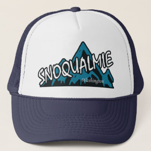 Snoqualmie Washington Mountains Trucker Hat