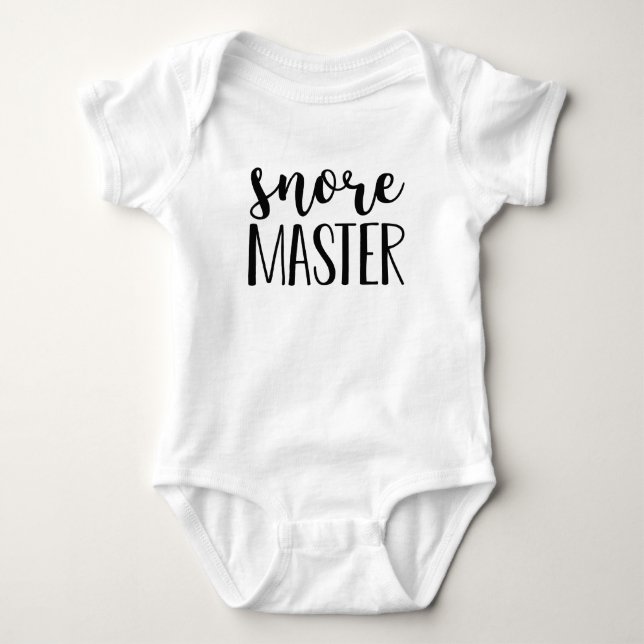 Snore Master Baby Bodysuit (Front)