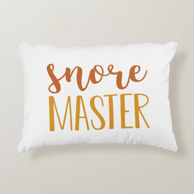 Snore Master Decorative Cushion (Front)