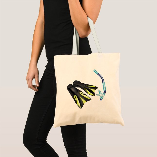 Snorkel And Flippers Tote Bag (Creator Uploaded)