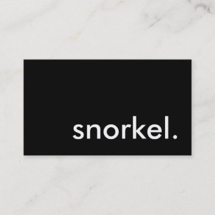 snorkel. business card