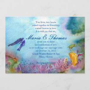 Snorkel Couple Invitation