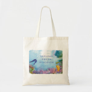 Snorkel Couple Tote Bag