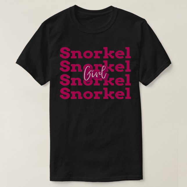 Snorkel Girl 1 T-Shirt (Design Front)
