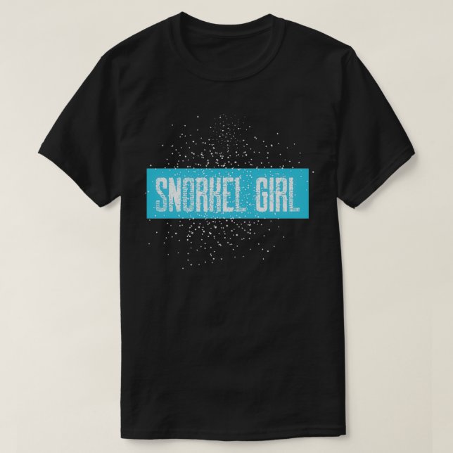 Snorkel Girl Ocean Explorer T-Shirt (Design Front)