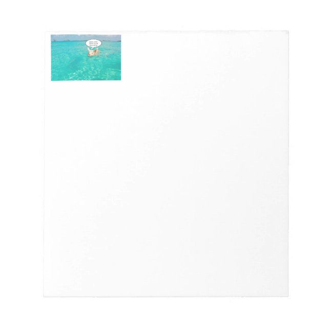 Snorkel Pig Notepad (Front)