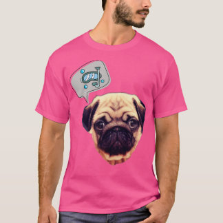 Snorkel pug dog 1 T-Shirt