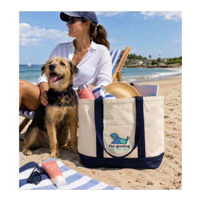 Snorkel Pup Coastal Summer Tote Bag (Creator Uploaded)