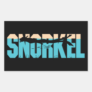 Snorkel Rectangular Sticker