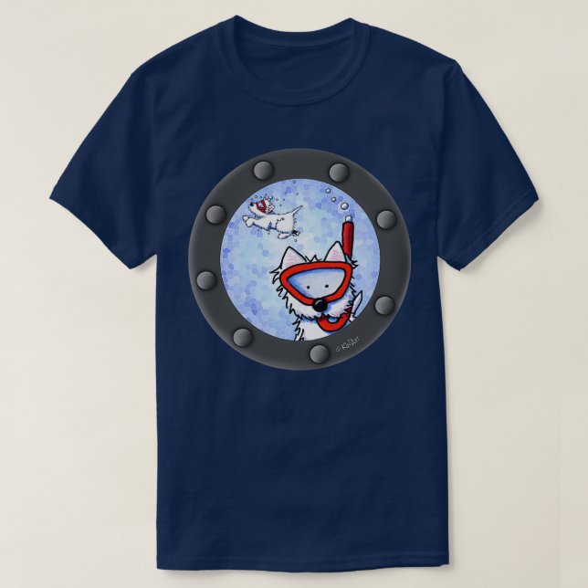 Snorkel Westies Porthole T-Shirt (Design Front)