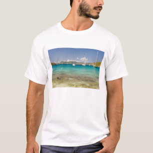 Snorkelers in idyllic Pirates Bight cove, Bight, T-Shirt