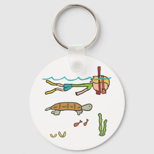 Snorkeling Key Ring
