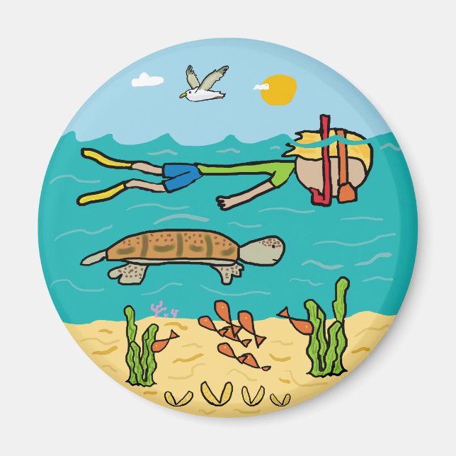 Snorkeling Magnet (Front)