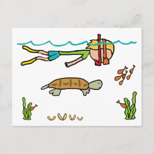 Snorkeling Postcard