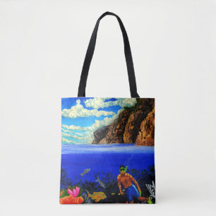Snorkelling at Black Rock  Tote Bag