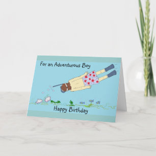 Snorkelling Birthday Card