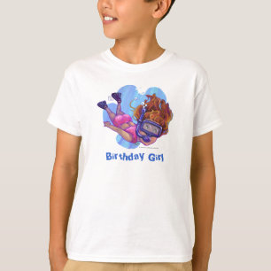 Snorkelling Birthday Girl Light T-Shirt
