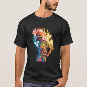 Snorkelling Diving Coral Reefs Snorkeler Diver Pop T-Shirt