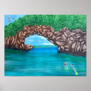 Snorkelling in Paradise  Poster