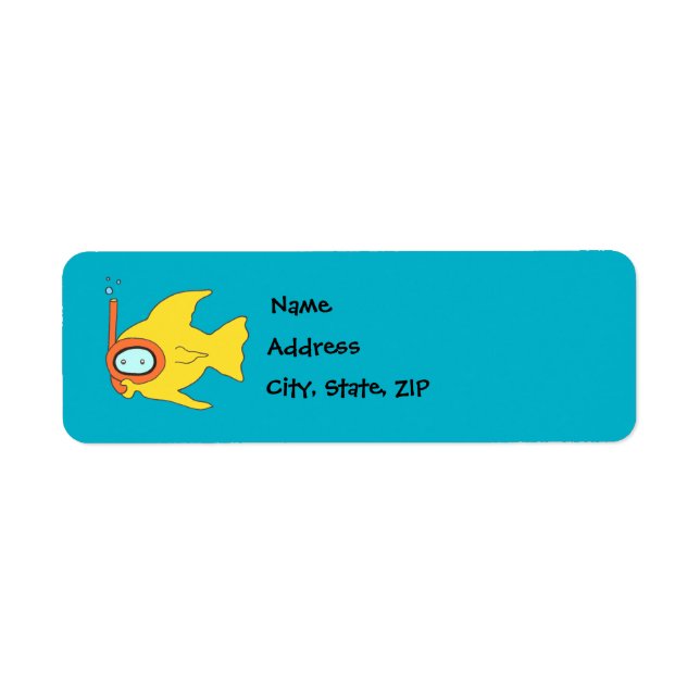 Snorkelling Swimming Yellow Fish (Front)