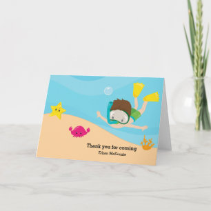 Snorkelling Thank You Card
