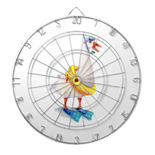 Snorkelling White Goose Dartboard