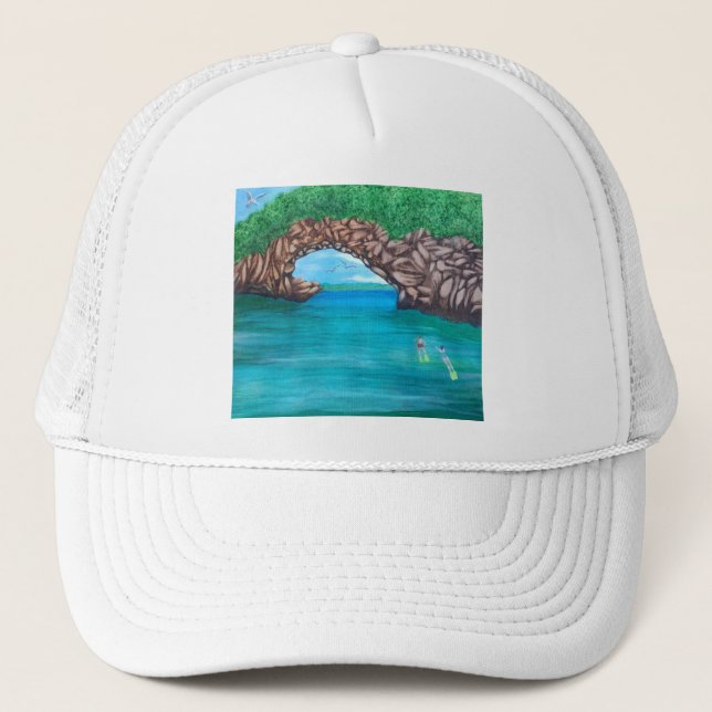Snorkelling Wonderland Baseball Cap (Front)