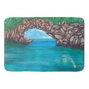 Snorkelling Wonderland  Bath Mat